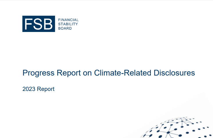 Fsb Publishes Annual Progress Report On Climate-related Disclosures 